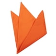 thumbnail image 2 of Jacob Alexander Woven Subtle Mini Squares Pocket Square Handkerchief Hanky - Orange, 2 of 4