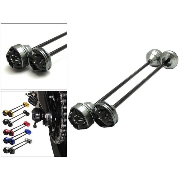 Deslizadores de eje de Horquilla de rueda CNC Sharpla gris para MT-09 2014-2016