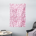 thumbnail image 1 of Floral Tapestry, Big Pink Flower Leaves on White Background Rose Petals Spring Nature Pattern, Wall Hanging for Bedroom Living Room Dorm Decor, 40W X 60L Inches, Light Pink White, by Ambesonne, 1 of 2