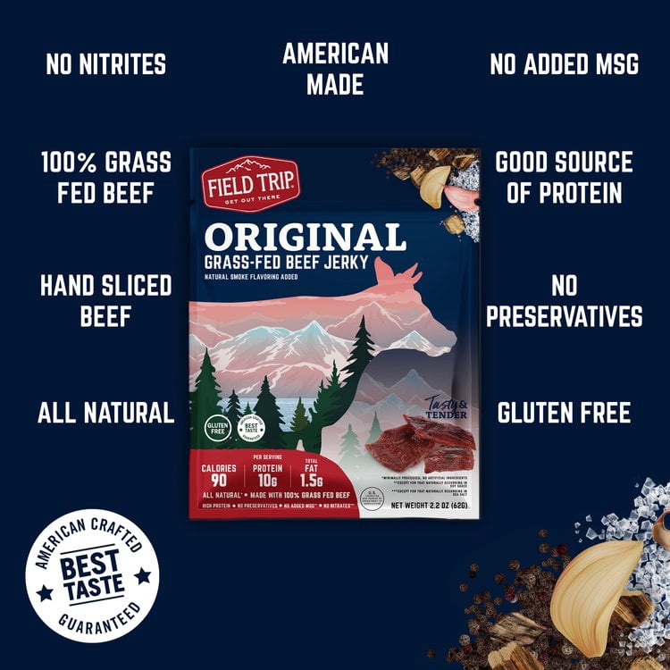 Field Trip Original Beef Jerky (Pack of 9) 2.2 oz