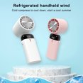 thumbnail image 4 of Injueey Mini ventilador de refrigeración de verano para interiores y exteriores, máquina de soplado de viento silencioso para adultos, Electrodomésticos Blanco, 4 of 6