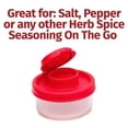 thumbnail image 2 of Seasoning Travel Set, Moisture Proof Reusable Plastic Salt Pepper Shakers with Controlled Dispensing, Portable Spice Containers for Travel Camping Picnic Lunch Boxes (2 Small, 2 of 3