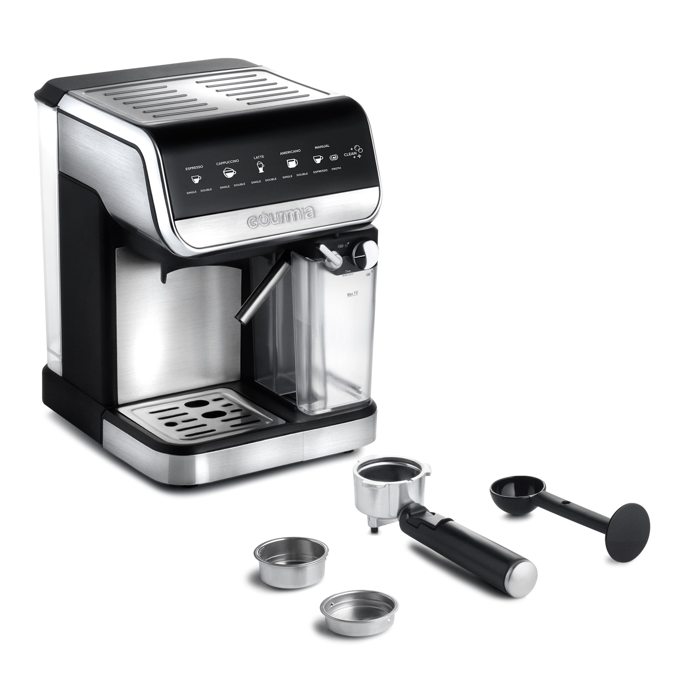 Coffee Machine, Gourmia GCM3350 Pourista Fully Automatic Pour-Over Coffee  Brewer - Precision Temperature Control, Real Bloom Technology, Easy-Read  LCD, and 24-Hour Programmable Timer