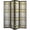Black, variant on Legacy Decor Floral Accented 3 Panel Room Divider, 71" Tall, Cherry