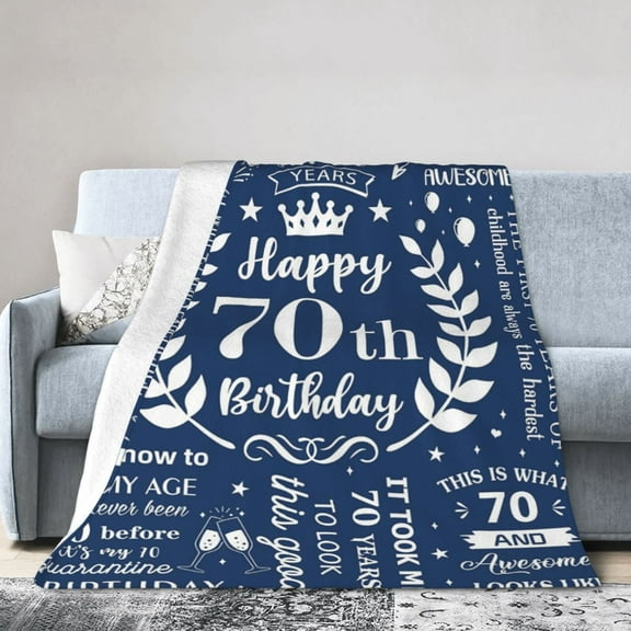 70th Birthday Gifts for Women Men, Gifts for a 70th Birthday Blanket , Mens 70th Birthday Gift Ideas, 70 Old Birthday Gifts for Men, 1953 Birthday Gifts, 70th Birthday Decorations 50x40
