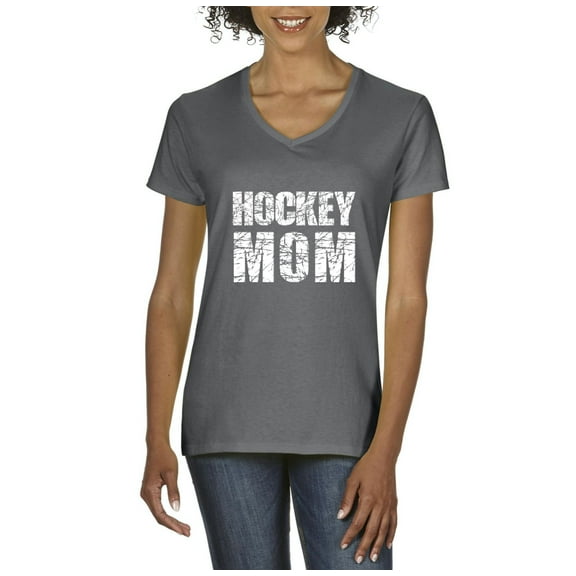 Artix - Women's T-Shirt V-Neck Short Sleeve - Hockey Mom