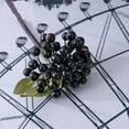 thumbnail image 2 of Artificial Blush Violet Holly Berries 1 Bendable Berry Stem for Vases Bouquets Floral Arrangements Wedding Centerpieces Home Decor, Indoor/Outdoor Decor, Black, 2 of 7