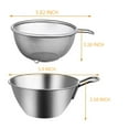 thumbnail image 2 of Triani 2Pcs Fine Mesh Strainer Bowl Small Egg Bowl with Handle Rice Drainer Mixing Bowl Fine Mesh Food Drainer Easy to Clean for Kitchen, 2 of 7