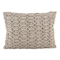 thumbnail image 4 of SARO 605.T1420B 14 x 20 in. Rectangle Smocked Design Cotton Down Filled Throw Pillow  Taupe, 4 of 5