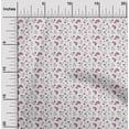 thumbnail image 2 of oneOone Georgette Viscose Tissu Blanc Robe Florale Tissu Tissu Imprimé par la Cour 42 Pouces de Large, 2 of 4