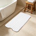 thumbnail image 4 of Zynviq Solid Color Bathroom Rugs 15" X 27.6" Bath Rugs Pvc Absorbent Rectangular Washable White Small Rug for Bathroom, 4 of 6
