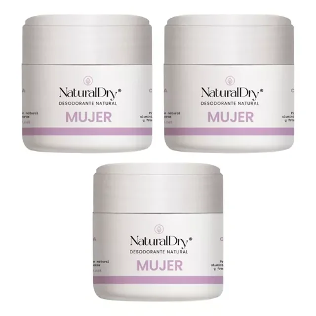 3 Pack Desodorante Naturaldry Natural Hidrata Lavanda