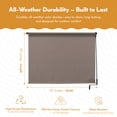 thumbnail image 6 of Radiance Patio Sun Shade, Exterior Cordless Blinds, Coconut Brown, 72" x 72", 6 of 15
