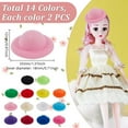 thumbnail image 4 of 28 mini sombreros de tela en 14 colores. Mini sombreros formales redondos en miniatura., 4 of 7