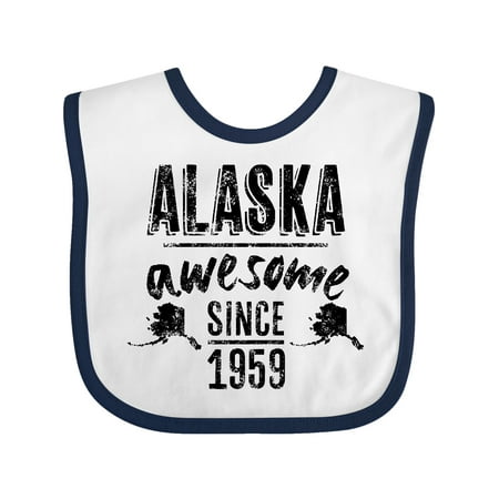 

Inktastic Alaska Awesome Since 1959 Gift Baby Boy or Baby Girl Bib