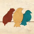 thumbnail image 3 of Pinto, Patricia 12x12 Black Modern Framed Museum Art Print Titled - Birds II, 3 of 5