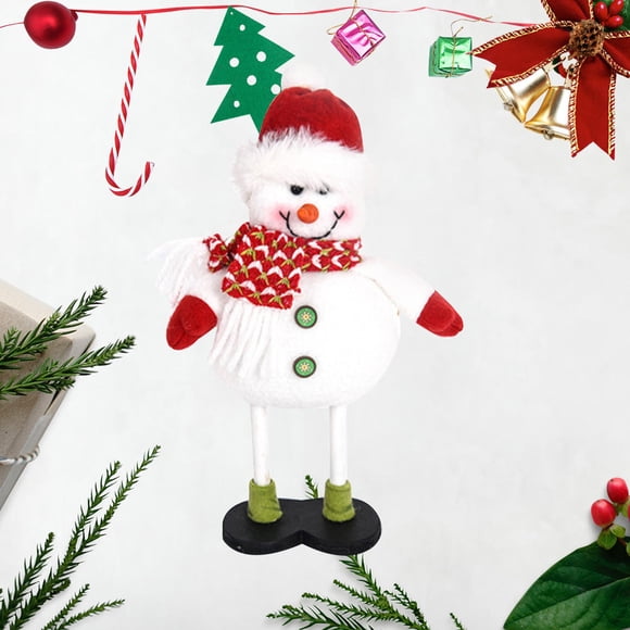 FUTUREORYY Snowman Stuffed Toy Multi Snowman Decor Figurines Plush Cloth 1Pack