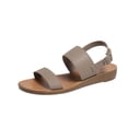 thumbnail image 2 of Bkhluea Women Double Strap Slingback Wedge Sandals Adjustable Buckle Comfortable Footwear For Beach Travel Daily Casual Outdoor Activities, 2 of 7