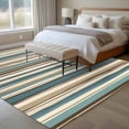 thumbnail image 4 of Rectangle Rug 8x10Ft Retro Bohemian Colorful Stripe Soft Indoor Throw Rugs Carpets for Living Dining Bedroom Kids Room Non-Slip Playroom Crawl Rug Floor Mats Simple Lines Seamless, 4 of 9