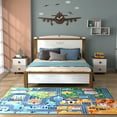 thumbnail image 3 of ASPILLOW Kids Rug Playmat, Non-Slip Washable Floor Carpet,Seasons Map Rug for Playroom Classroom Kids Room,4x5ft, 3 of 7