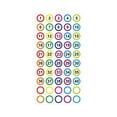 thumbnail image 3 of Numbered Sticker 0-9 Sequential White Small 1cm Round Circle Number Label Consecutive, 3 of 7
