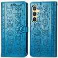 thumbnail image 1 of Funda Cartera FOXDOCK para Samsung Galaxy S24 Plus , Flip PU con Relieve de Gatos y Perros, Tarjetero y Soporte, 1 of 6