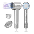 thumbnail image 1 of Secador de pelo, secador de pelo iónico de alta velocidad y bajo ruido con motor sin escobillas para secado rápido, secador de pelo compacto y silencioso con control térmico con difusor magnético para, 1 of 5