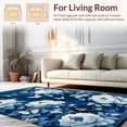 thumbnail image 2 of ODIKA 6'x9' Machine Washable Non-Slip Area Rug, Lively Chinoiserie Style Composition High Traffic Rug, Blue, 29124, 2 of 7