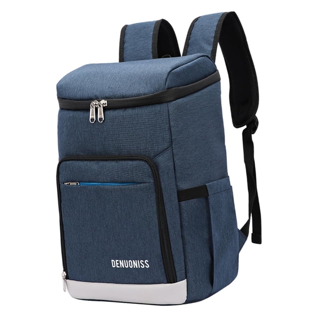 Outdoor Picnic Bag Lunch Backpack Work Backpacks Large Capacity, Insulated Lunch Blue