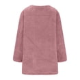 thumbnail image 4 of Women's Oversized Wool Sweater Winter Warm Fleece Pullover with Pockets, 4 of 9