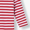 thumbnail image 3 of dazeni Girls Long Sleeve Tops Fashion Striped Mock Neck Turtleneck T Shirts Casual Basic Layering Tee Top Red 14-15Years, 3 of 4