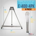 thumbnail image 2 of U.S. Art Supply 15" High Aluminum Tabletop Display Easel, Portable Artist Tripod Stand (Pack of 4) Holds Paintings Books, 2 of 6
