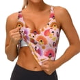 thumbnail image 4 of Lsque Happy Thanksgiving Turkey Printed Women'S Sports Bra, Compression, Moisture Wicking, High-Impact Sports Bra For Women,Supportive sports bra-Medium, 4 of 9