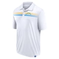 thumbnail image 2 of Men's Fanatics White Los Angeles Chargers Big & Tall Sublimated Polo, 2 of 3