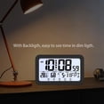 thumbnail image 4 of Reloj Escritorio Con Temperatura Humedad Y Fecha Reloj Digital (negro), 4 of 9