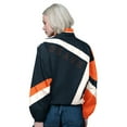 thumbnail image 2 of Women's Starter Navy/Orange Chicago Bears Vintage 1st Quarter Full-Zip Windbreaker, 2 of 2