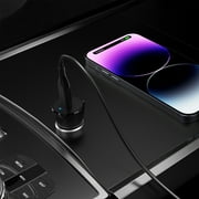 Auto Drive Car Kit PD 18W Car Charger with 3 C to C Charging Cable for USB-C Devices, Black