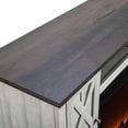 thumbnail image 5 of FESTIVO  70 in. Saw cut off white With Dark drift wood color Desktop Fireplace for Tvs up 75in., 5 of 11