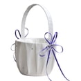thumbnail image 1 of Yuarrent Cesta de boda romántica, diseño Simple, portador de anillos, soporte de flores de diamantes de imitación, ceremonia de compromiso, contenedor Kits de decoración para fiestas Violeta Yuarrent HA065566-03B, 1 of 6