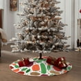 thumbnail image 4 of Sikiie Vegetables Nativity Christmas Tree Skirt, Jesus Christian Winter Holiday Tree Mat Decoration(30-48IN)30", 4 of 6