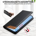 thumbnail image 2 of Funda Tipo Cartera de Cuero Sintético para Samsung Galaxy A73 5G Bloqueo RFID, con Ranuras para Tarjetas y Bolsillo para Efectivo, Cierre Magnético Fuerte Negro, 2 of 6