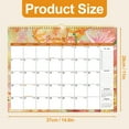 thumbnail image 3 of DIY.STORE Flowers Wall Calendar, Monthly, 12 Months, 14.6 x 11 in, Orange, 3 of 6