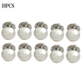 thumbnail image 1 of Botones Perlas de imitación cuentas redondas de decoración de metal sin costura para ropa Suéter de abrigo anti-exposición 10 Piezas sidaley HA7571-05B, 1 of 6
