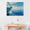 thumbnail image 2 of Orinice Boat Fine Art Aesthetic Poster Print Wall Painting for Classroom Kitchen Office Farmhouse Bathroom Room Decor 16x12in, 2 of 6