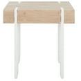 thumbnail image 5 of SAFAVIEH Aberton Modern Square End Table, Natural/White (19.7 in. W x 19.7 in. D x 19.7 in. H), 5 of 9