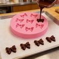 thumbnail image 2 of Bows Silicone Fondant Sugar Candy Cake Bow Craft DIY Fondant Cake with Bow Shaped Liquid Silicone Cake Baking Tool,Chocolate Molds,Cake Pop Mold(A), 2 of 9