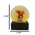thumbnail image 2 of Fantasy Mythical Red Grimwal Dragon Glitter Globe Figurine W/ Amber Water 100mm, 2 of 10