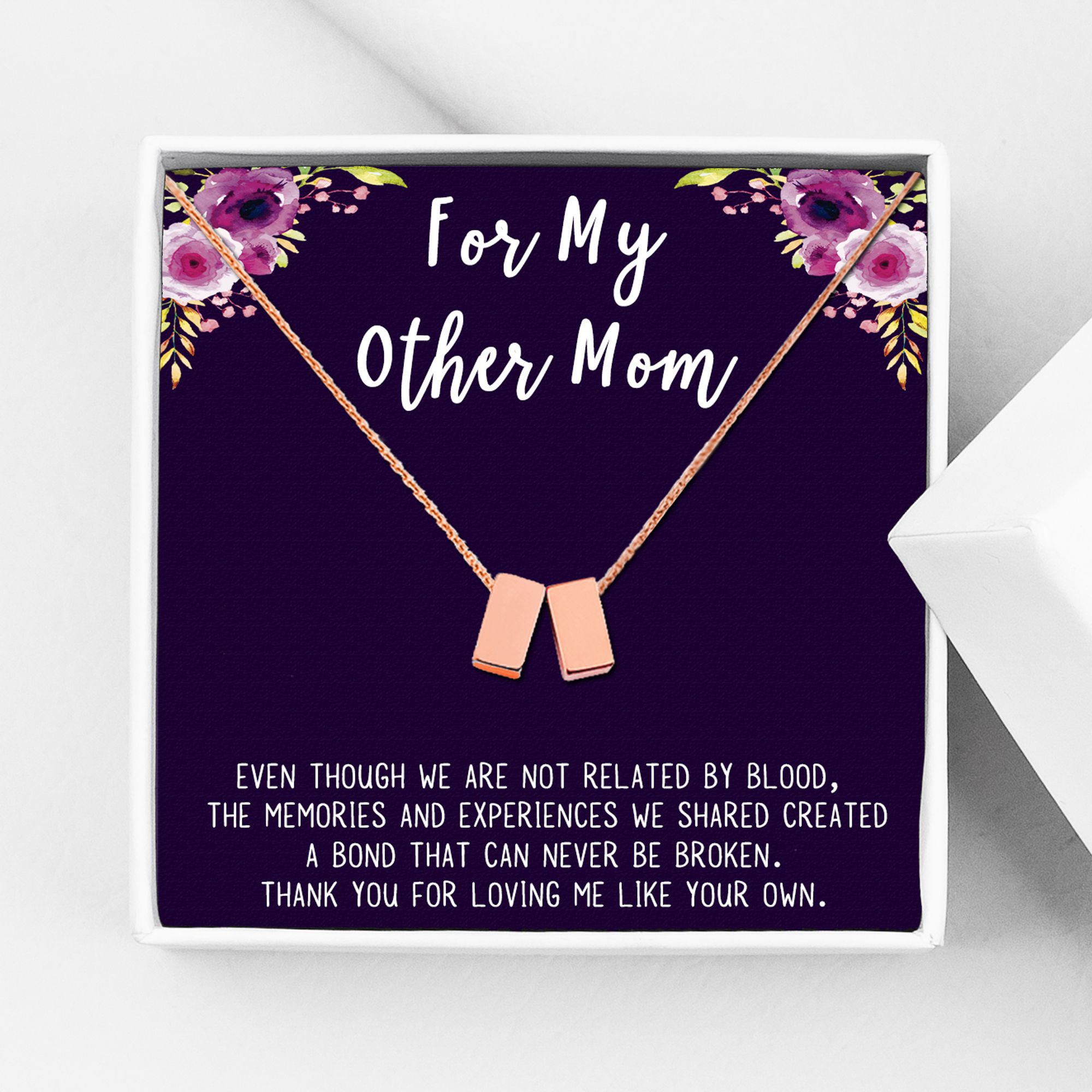 Handmade Gift Card Mother's Day Gift Gold Necklace & Earrings Gift From Daughter Mom The Best Gift From Son Personal Gift Mom