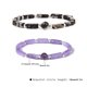 thumbnail image 5 of Guardurnaity de cristal para mujer, brazalete de cadenas de cuentas redondas, adornos de decoración de mano simples a la moda, joyería para Ropa, zapatos y accesorios Miscelánea Violeta Guardurnaity AP014284-01, 5 of 6