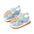 thumbnail image 2 of Cethrio Toddler Boys Sandals, Summer Closed Toe Non-slip Lightweight Walker Shoes Sky Blue Size 18-24 Months, 2 of 3